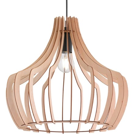 REALITY WOOD - Hanglamp - Houtkleur - E27 - Binnenverlichting