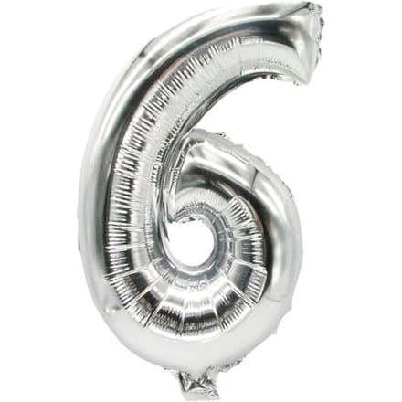 Papstar 86836, Speelgoed ballon, Polyethyleentereftalaat (PET), Zilver, Aantal, 200 mm, 350 mm