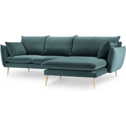3.5-zitshoekbank Elio rechts velvet | Milo Casa