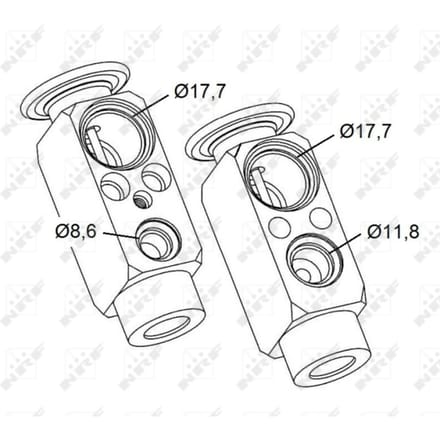 Expansieventiel, airconditioning NRF 38477