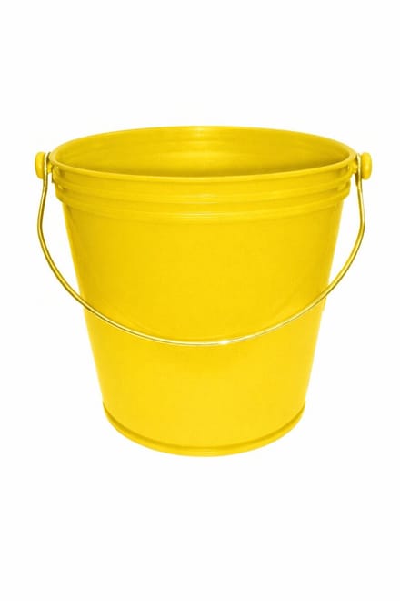 Flipper Emmer Robuust - Bouw Emmer - Extra Stevig - 10L - Geel