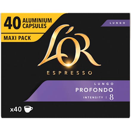 L'OR Espresso Lungo Profondo Koffiecapsules - 40 stuks, 208 g
