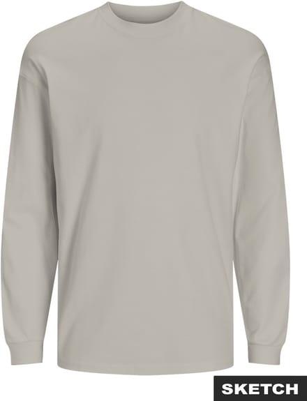 JACK&JONES - JJEBARRON TEE LS O-NECK - Heren - Lange mouwen shirts