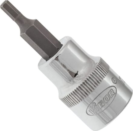 Vigor Dopslagsleutel 3mm 3/8" - 49mm Lengte