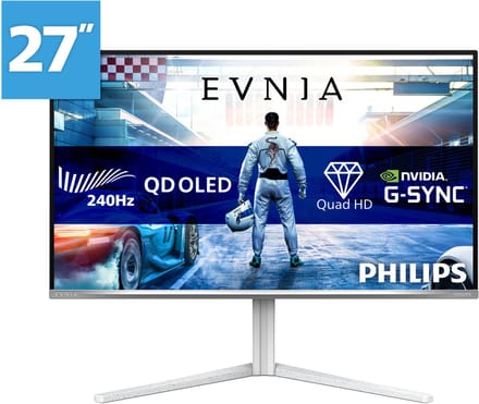 Moniteur 27M2N6501L 26,5 pouces QD OLED 240Hz HDMIx2 DP Pivot blanc