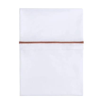 Baby's Only Ledikant laken gebreide bies - Koper-Honey Mêlee/Wit - 120x150 cm - 100% egyptisch katoen