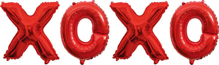 Folieballon Tekst 16" 'XOXO' Rood