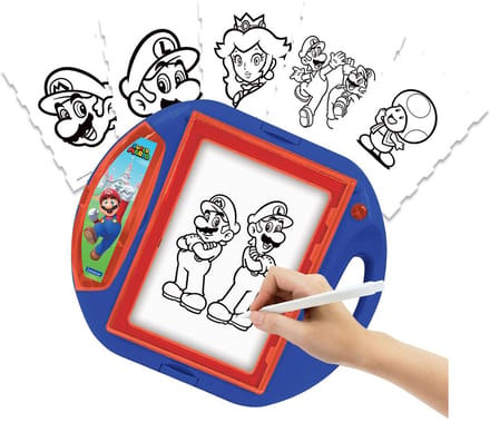 Super Mario tekenprojector met sjablonen en stempels