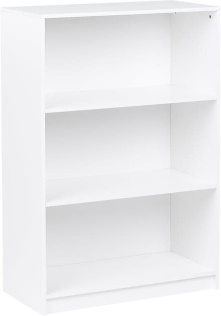 ZEHNA - Boekenkast 3 planken - Wit - 80 x 40 cm - Vezelplaat