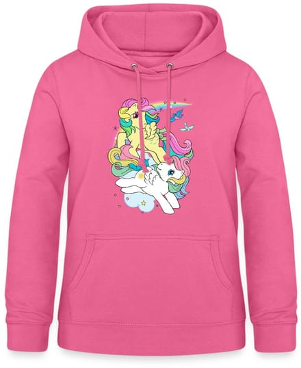 My Little Pony Retro Pony's Met Gekleurde Manen Hoodie Dames