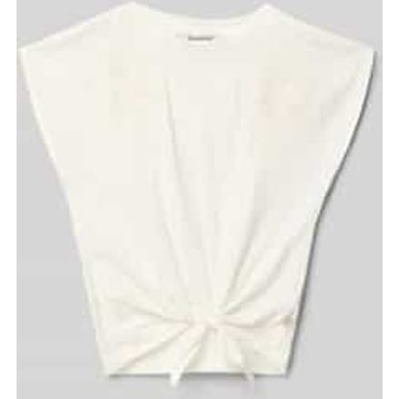 GARCIA Meisjes Effen T-shirt Wit Korte mouw