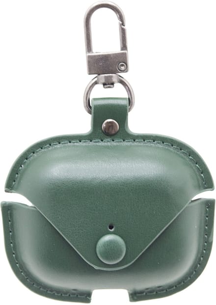 Premium Hoesje Geschikt Voor Airpods Pro 2 Case Groen Oplaadcase Leer
