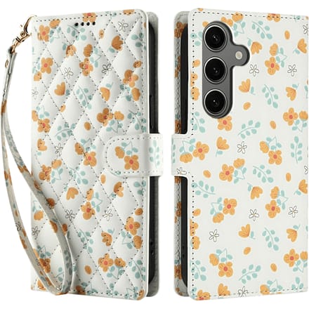 Comfycase Samsung Galaxy S24 / S25 Floral Bookcase Hoesje Bloemen
