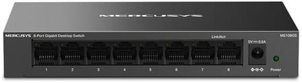 Mercusys MS108GS - Netwerkswitch - Unmanaged - Gigabit Ethernet - 8-Poorten