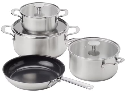 KitchenAid Stainless Steel Pannenset 7-delig | RVS / INOX - PFAS-vrij