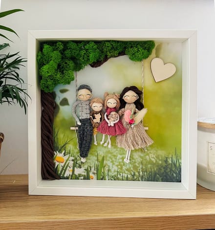 BD ART - 3D Fotolijst - 28x28 cm - Wit - Vierkant - Diepte 3 cm