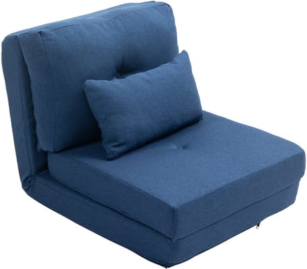 HOMCOM-Stoelbed-Linnengoed-60x80x56cm-Blauw