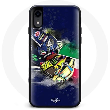 Coque - Valentino Rossi - Iphone X - Souple - Bleu - Monster