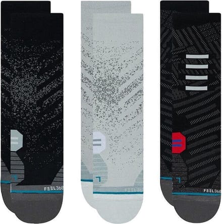 Stance unisex run feel360 infiknit crew st 3P multi