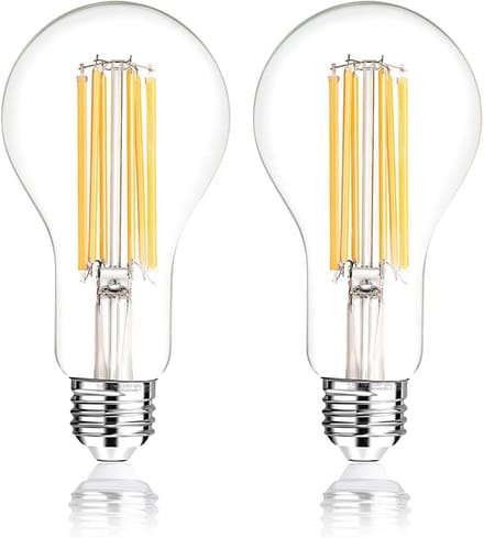 E27 Lamp 200W Equivalent | 18W A70 Koudwit 4000K - 3000 Lumen, 2 Stuks