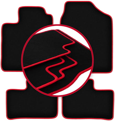 CARLUX-RED automatten voor: Daihatsu Cuore VI hatchback (2003-2007)