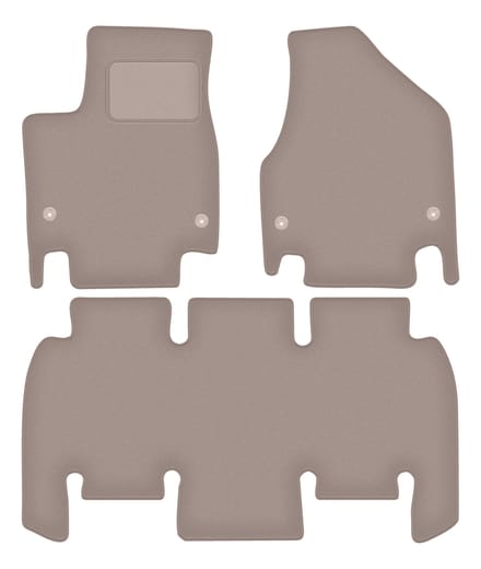 Beige velours vloermatten voor: Chrysler Pacifica RU minivan (2016-)