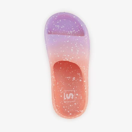 Kinder badslippers ombre roze paars - Maat 31