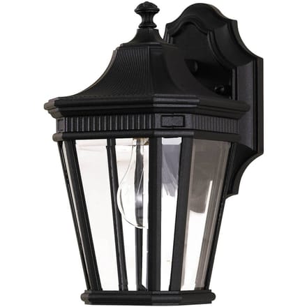 Feiss LED Wand Buitenlamp Cotswold Lane | 1X E27 Max 60W | IP44 | Dimbaar | Black