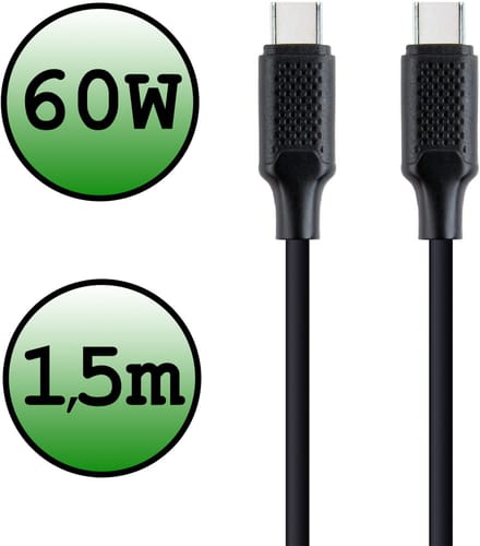 USB C Oplader 60W - USB C Kabel - USB C naar USB C Kabel 1.5 meter