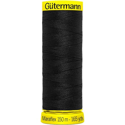 Gütermann Maraflex, No. 120, voor zeer elastische naden - 000 Zwart