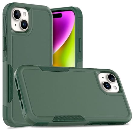 Cityhoesje – iPhone 15 Plus-14 Plus – Anti drop – BackCover – Groen