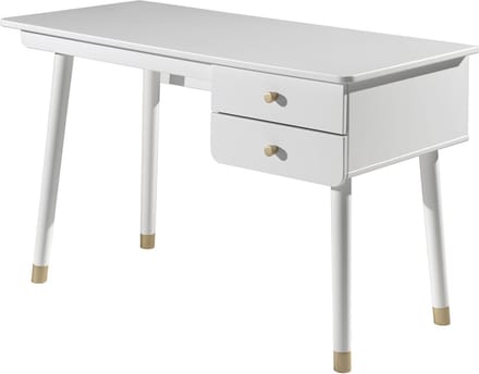 Bureau Eline Wit - MDF hout - 125x60cm - Met opbergruimte - Hoogte 75.2 cm - Met lades