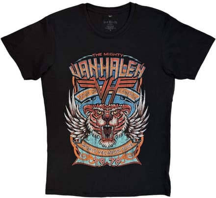 Van Halen - World Tour Heren Tshirt - M - Zwart
