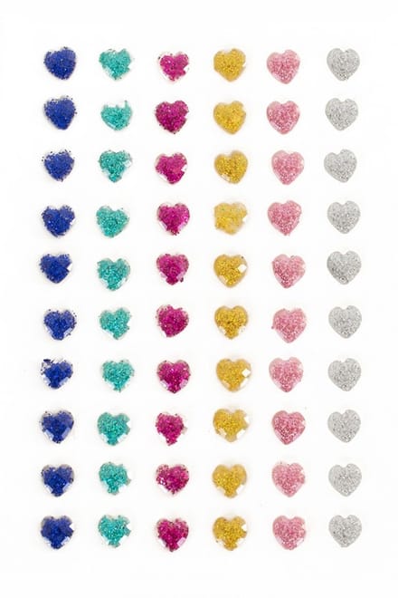 PXP Professional Colours Decoratiestickers Hartje Glitter / Valentijn 60 stuks