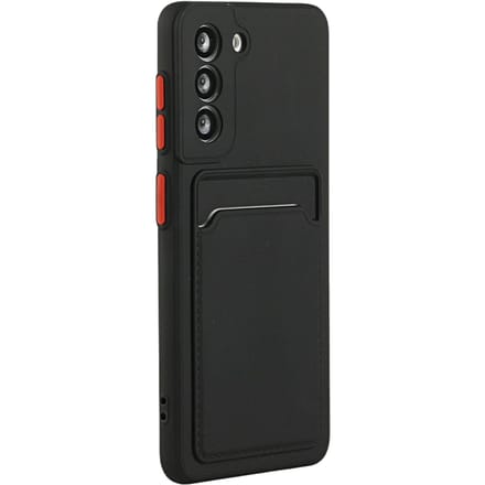 CaseBody Samsung S23 FE Telefoonhoesje met Kaarthouder Zwart