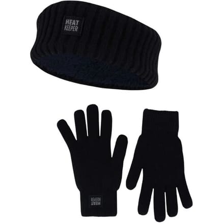 Heatkeeper Dames Winter Thermo Set - Hoofband + Handschoenen - Navy - One Size