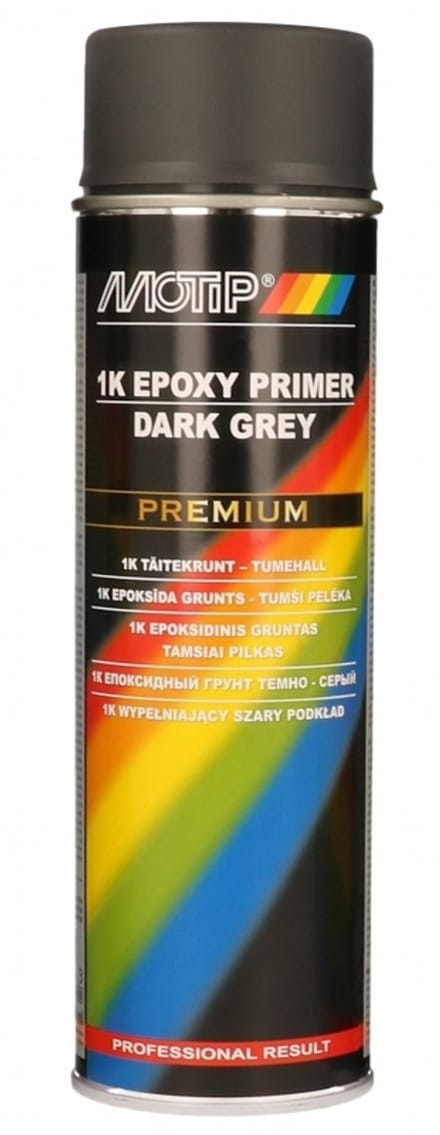 MoTip Epoxy Primer DONKER GRIJS spuitbus 500ml