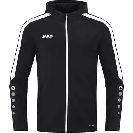 Jako Power Jas Met Kap Dames - Zwart | Maat: 42