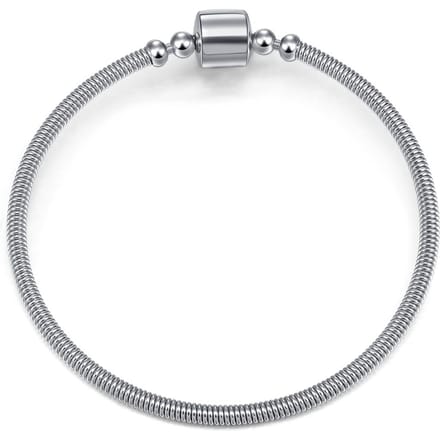 Modulaire Pandora-stijl Armband Voor Pandora Staal 18 Cm white