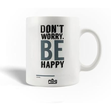 Mug - MANIACASE - Don't Worry Be Happy - Céramique - 30cl - Compatible lave-vaisselle
