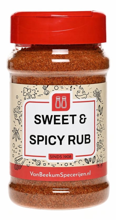 Van Beekum Specerijen - Sweet & Spicy Rub - Strooibus 200 Gram