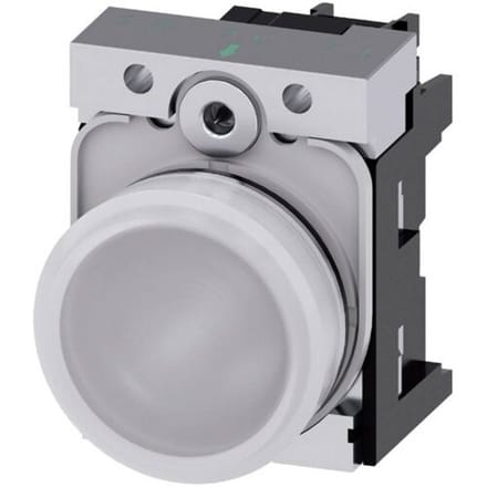 Siemens 3SU1152-6AA60-1AA0 Signaallamp Hoogglans Wit 24 V/AC, 24 V/DC 1 stuk(s)