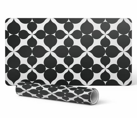 Duurzame gamingmat met geometrisch bloemenpatroon 90x45 cm