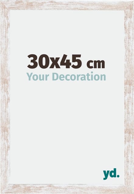 Your Decoration - Fotolijst 30x45 cm - MDF - White Wash - Catania