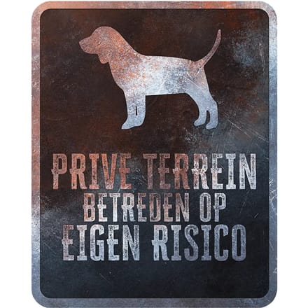 Frans beagle waarschuwingsbord D&D Home