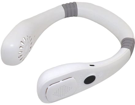 Nekventilator - Wit - Nekventilator met LED-display - 5 windsnelheden - Geschikt voor buitenactiviteiten - Perfect zomercadeau