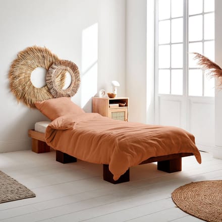 sweeek - Terracotta beddengoed set alix, 2-persoons