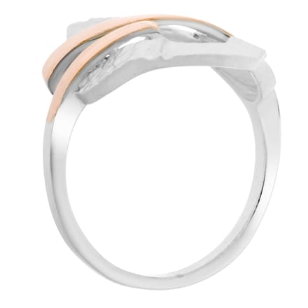 Orphelia Dames 925 Zilveren Ring - Zilver/Roze ZR-7207