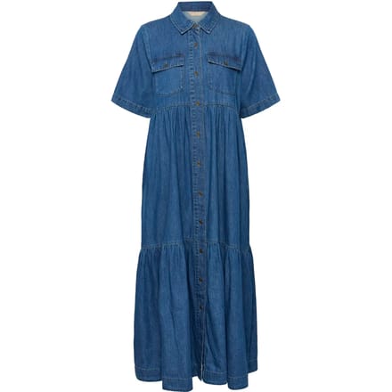 Lange denim damesjurk CULTURE Mona Arpa