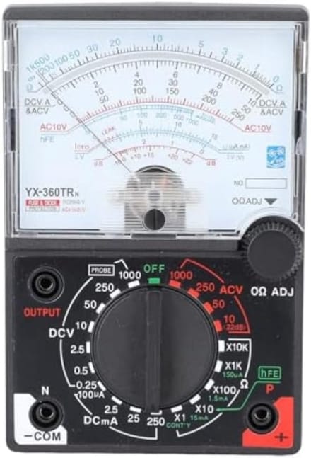 Analoge Multimeter - Test Instrument - Elektrische Diagnostiek - Pointer Type Meter - 15 x 13 x 3 cm